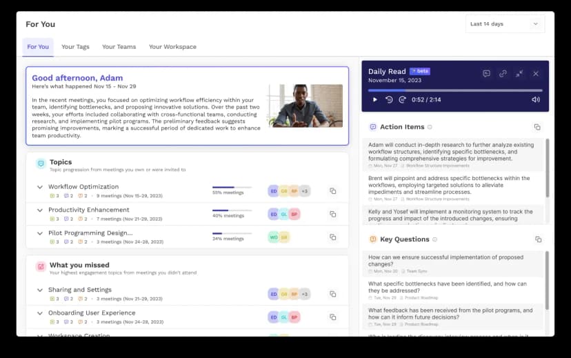 read ai for in person meetings