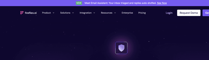 Fireflies' security page listing its SOC 2 Type II, GDPR, and HIPAA certifications alongside its Zero Data Retention policy