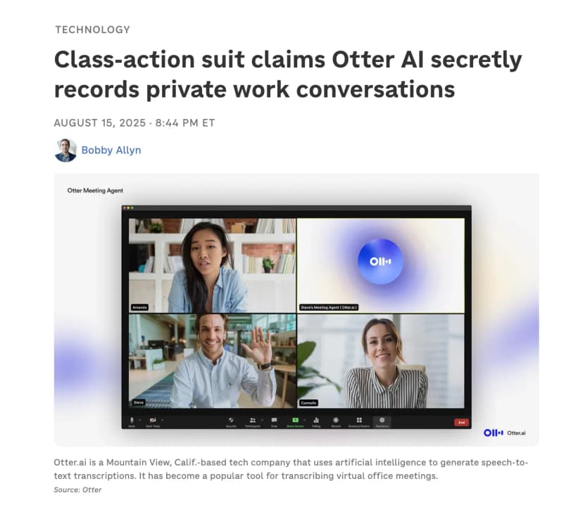 Otter AI Lawsuit