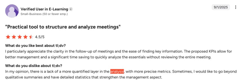 tl;dv multi-meeting conversational intelligence dashboard